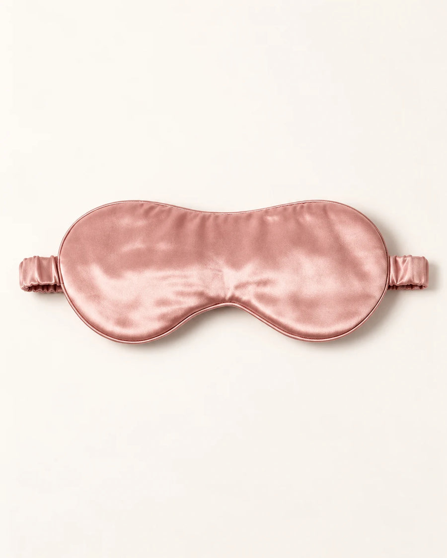 Smoozely silk eye mask in Dusty Rose