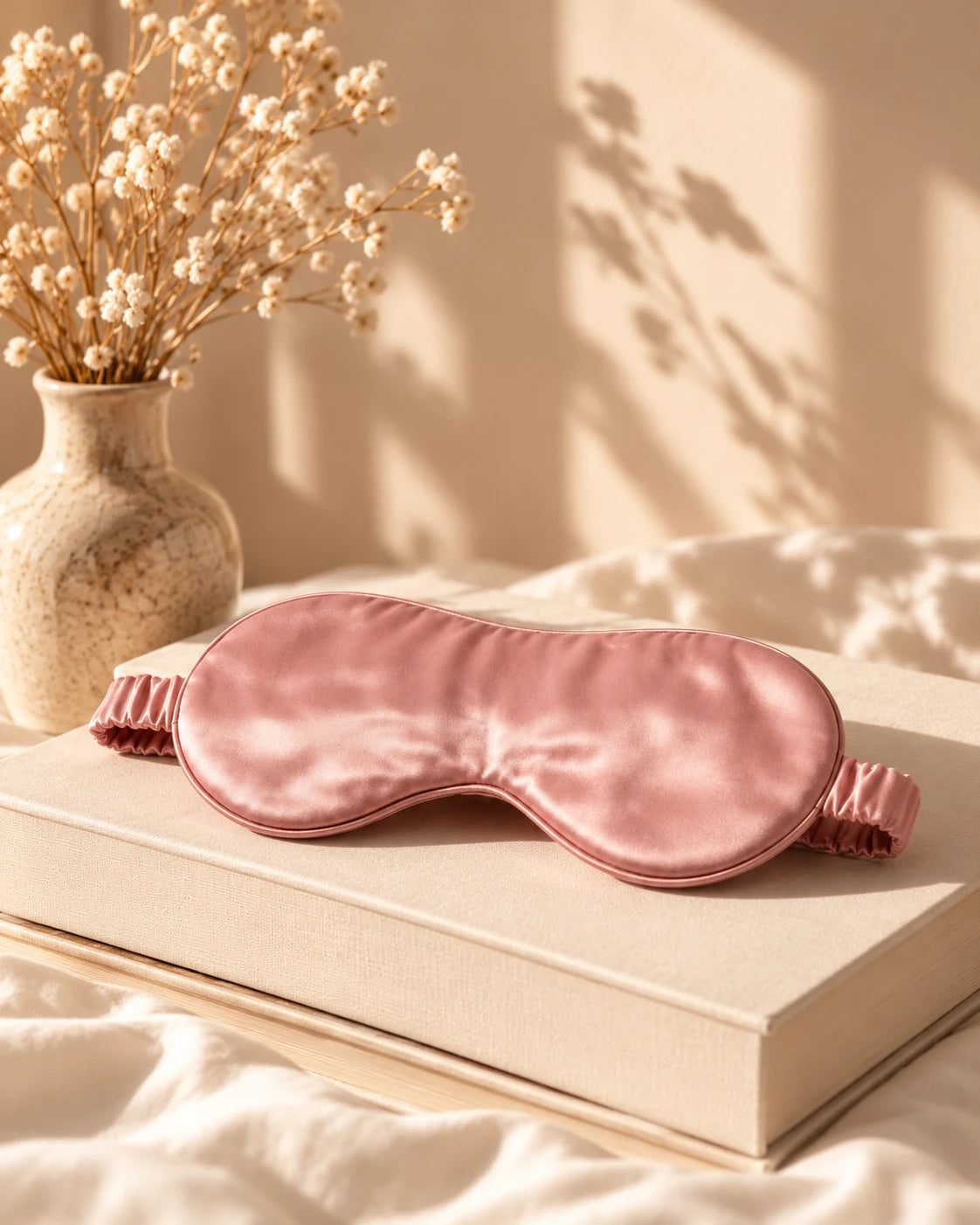 Smoozely silk sleep mask editorial illustration