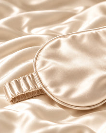 Smoozely Cloud Silk sleep mask in ivory cloud