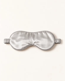 Smoozely Cloud Silk sleep mask in moonstone silver