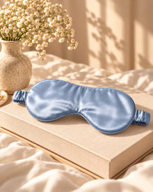 Smoozely Cloud Silk sleep mask in morning sky