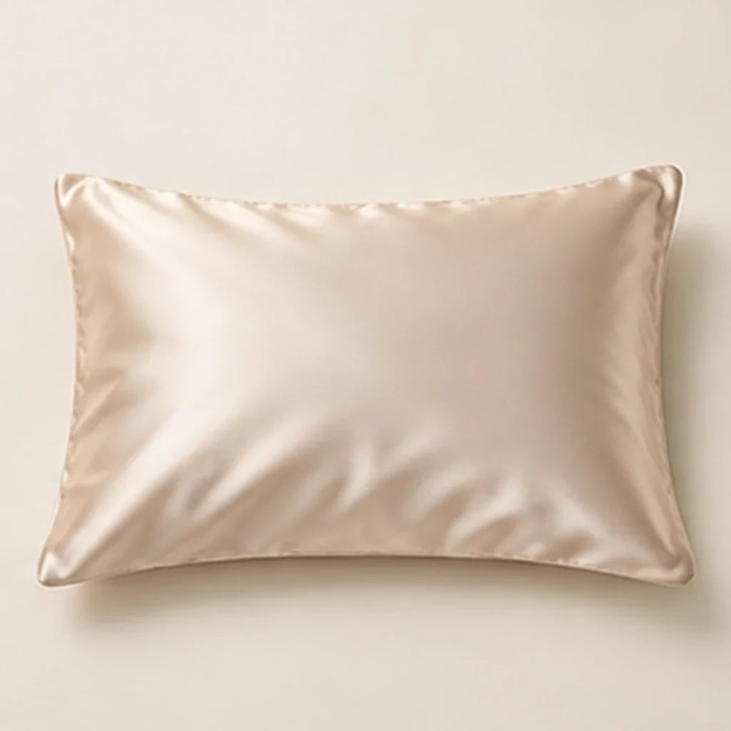 Smoozely silk pillowcase in Champagne Pearl