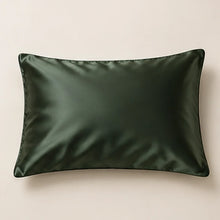 Smoozely silk pillowcase studio view in deep forest